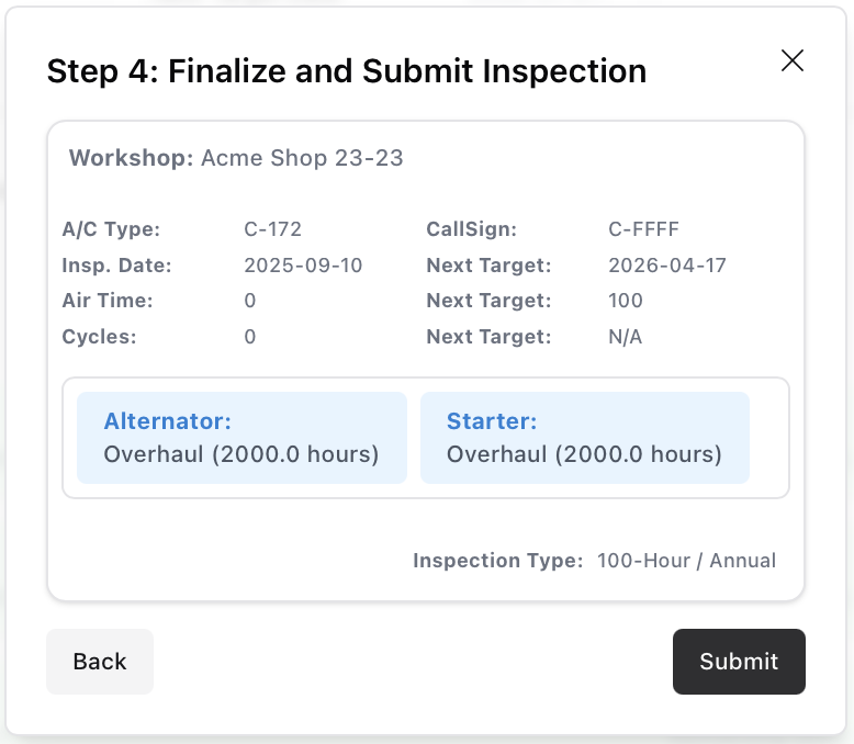 Aircraft Inspection Step 4